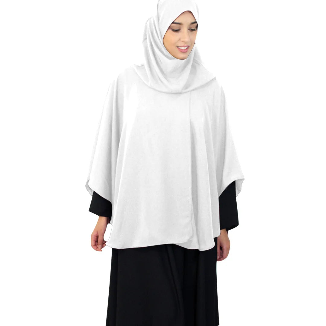 Muslim Hijab Overhead Prayer Dress for Women Islamic Scarf Burka Big Shawls Tops Shirts Ramadan Worship Service