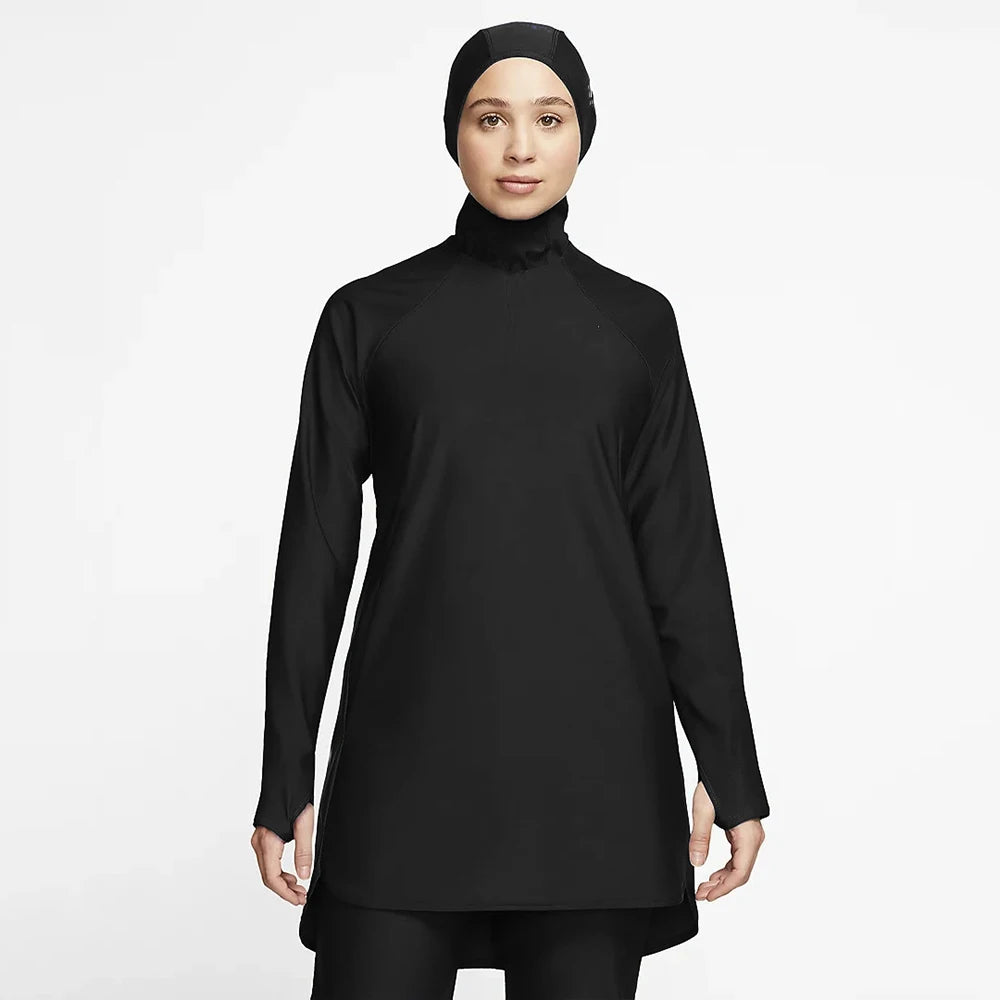 2 Piece Set Muslim Women Suimsuit Modest Bathing Suit Burkini Big Size 2021 Islamic Long Sleeve Muslim Swimwears Hijab Islam