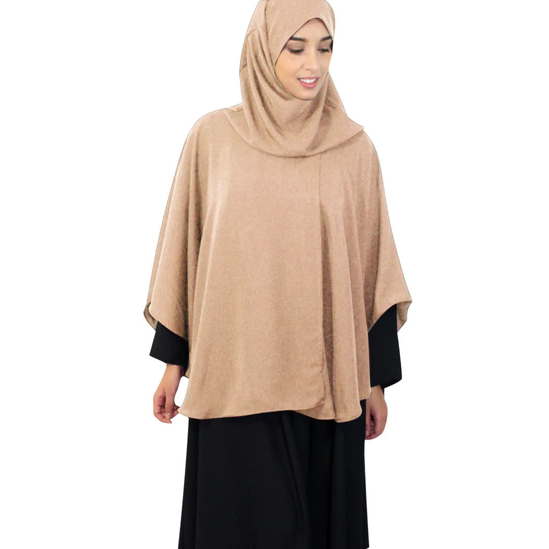 Muslim Hijab Overhead Prayer Dress for Women Islamic Scarf Burka Big Shawls Tops Shirts Ramadan Worship Service