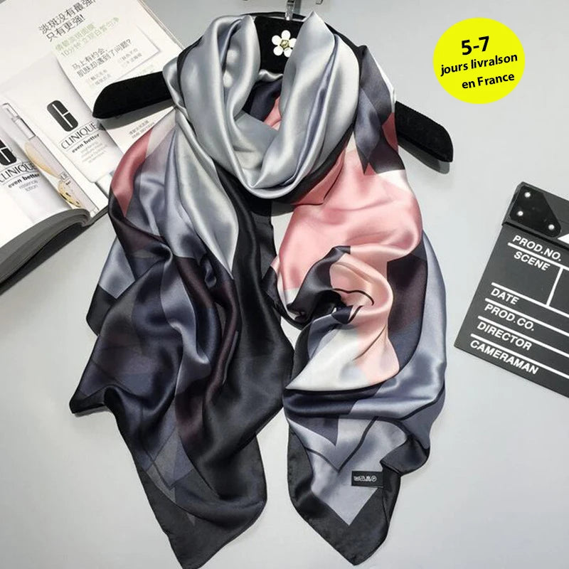 2020 Luxury Brand New Summer Women Silk Scarf Beach Hijab Shawls and Wraps Female Foulard Free Shipping