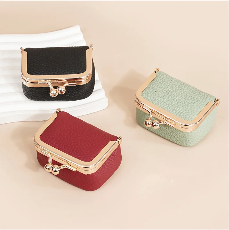 Genuine Leather Mini Jewelry Pouch – Small Bag for Rings, Earrings, Necklace & Coins