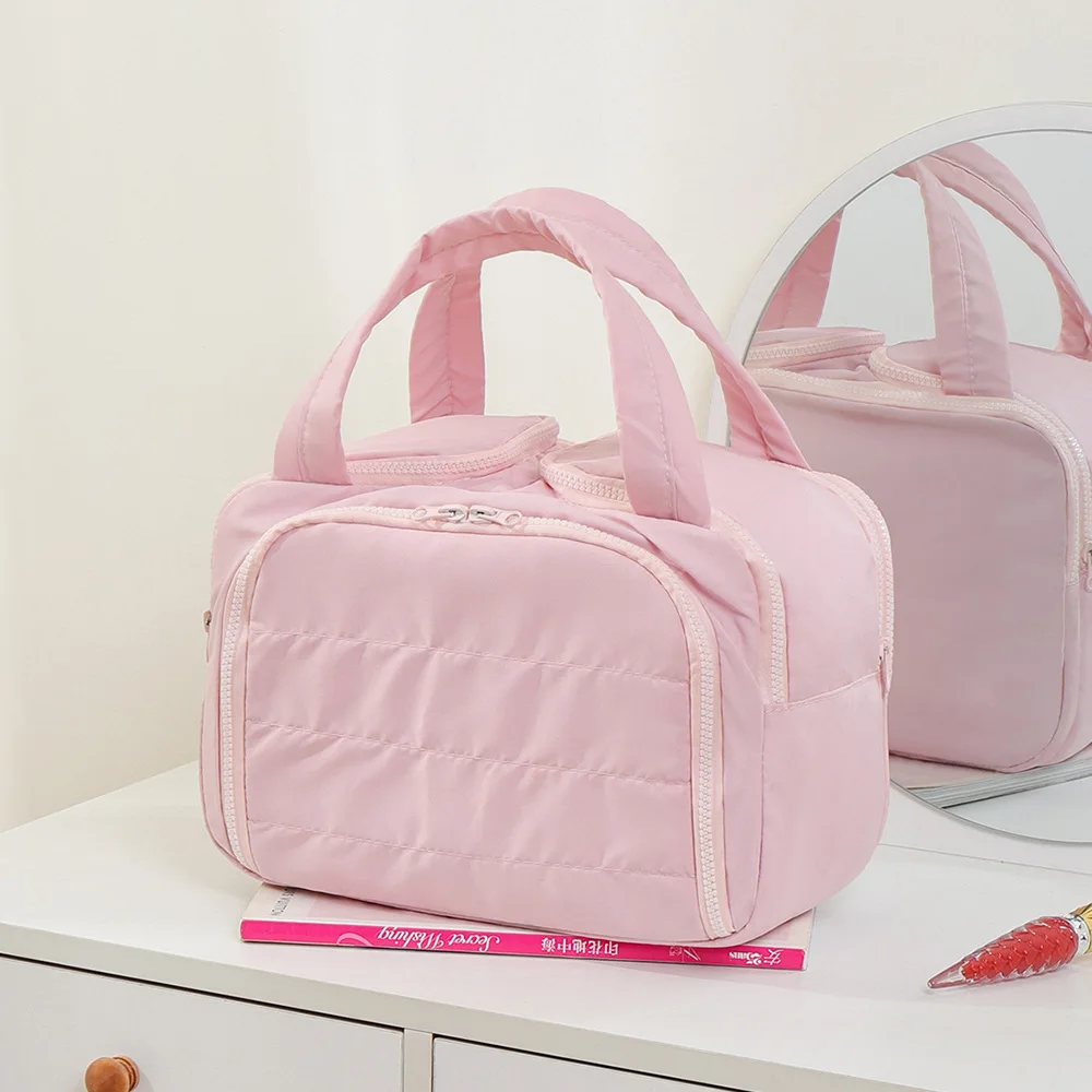 Large Capacity Travel Makeup Bag – Portable Lightweight Cosmetic Organizer Pouch for Women
