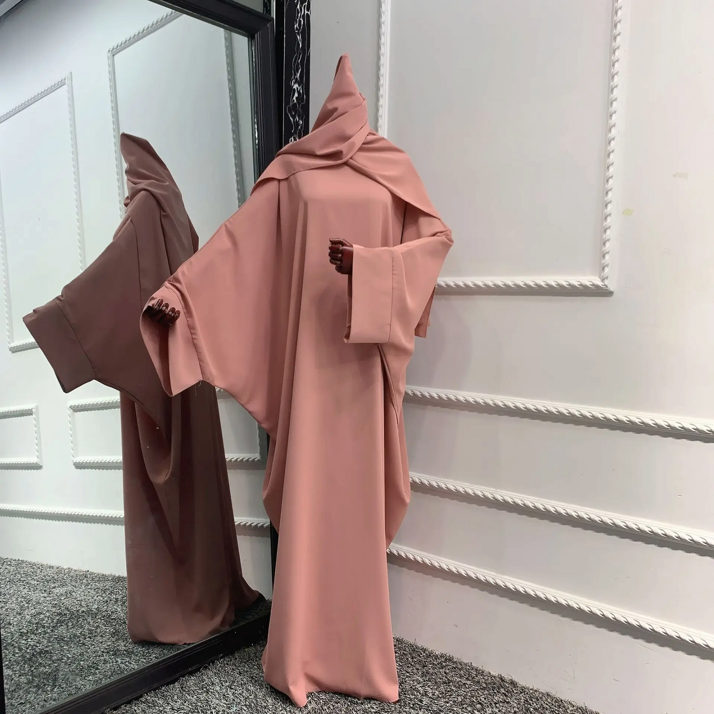 Batwing Sleeve Abaya – Modest Long Dress for Muslim Women