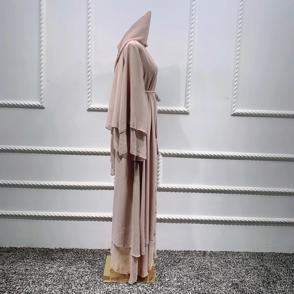 Open Chiffon Abaya – Lightweight Modest Dress for Muslim Women