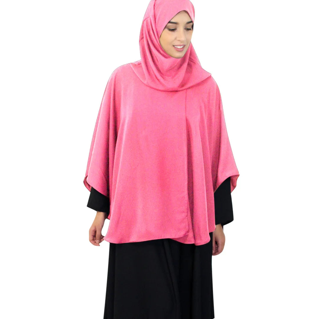 Muslim Hijab Overhead Prayer Dress for Women Islamic Scarf Burka Big Shawls Tops Shirts Ramadan Worship Service