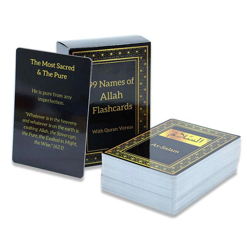 99 Names of Allah Flashcards with Quran Verses, Asma Ul Husna, Islamic Learning, Islamic Book, Muslim Game Card, 2025 Ramadan or Eid Gift, Eid Al Adha