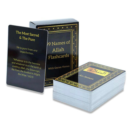99 Names of Allah Flashcards with Quran Verses, Asma Ul Husna, Islamic Learning, Islamic Book, Muslim Game Card, 2025 Ramadan or Eid Gift, Eid Al Adha