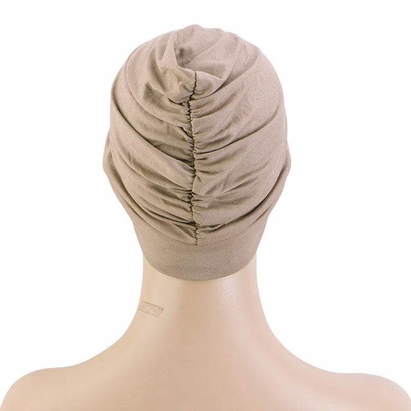 Women’s Plain Stretch Underscarf Cap – Inner Hijab Headband & Bonnet