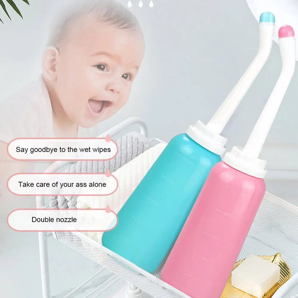 Portable Travel Bidet Bottle – 500ml Handheld Personal Hygiene Spray for Easy Cleansing Anywhere