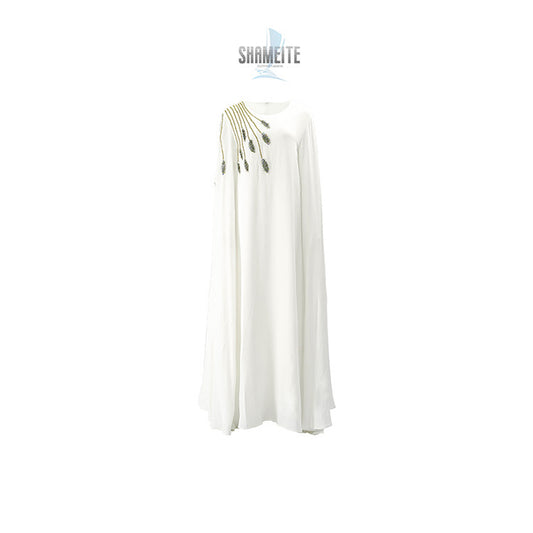 Muslim Robe Abaya Embroidered Women'S Robe Evening Gown
