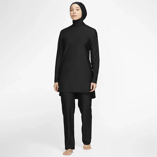 2 Piece Set Muslim Women Suimsuit Modest Bathing Suit Burkini Big Size 2021 Islamic Long Sleeve Muslim Swimwears Hijab Islam