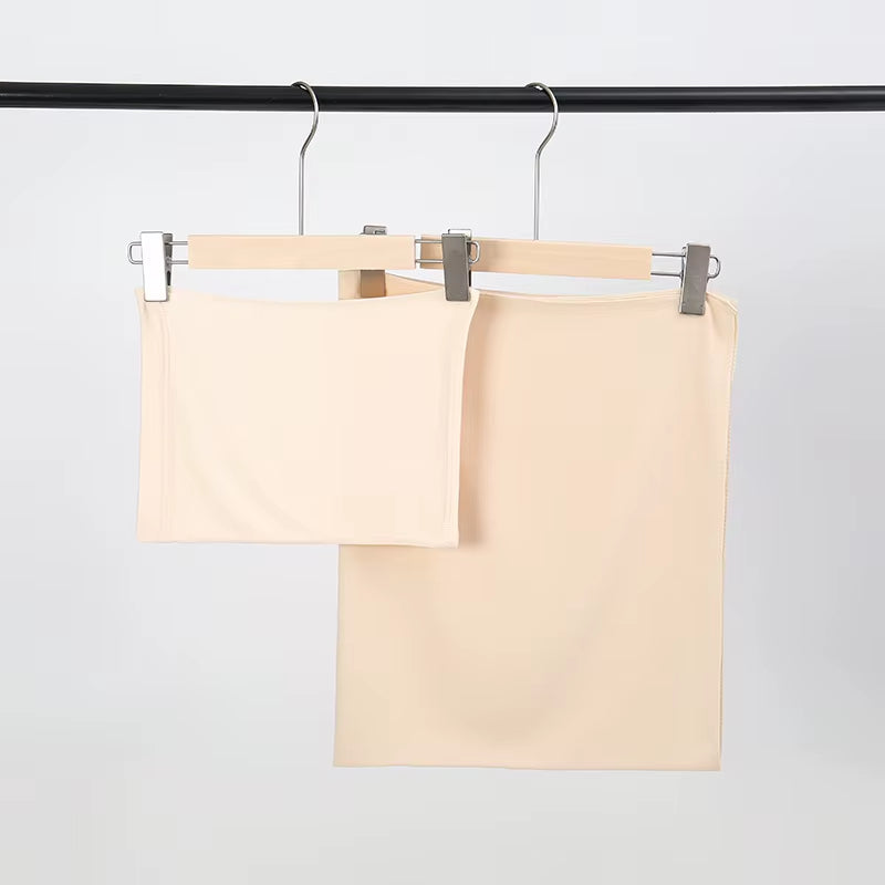 2Pcs Undercap Chiffon Hijab Set Thin Elastic Tube Head Cover Elegant Soft Cozy Breathable Sunscreen Bandana Combination