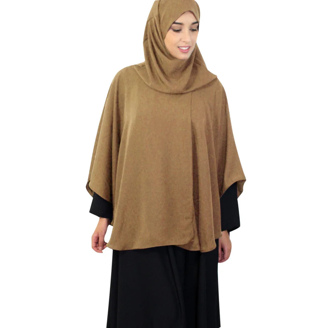 Muslim Hijab Overhead Prayer Dress for Women Islamic Scarf Burka Big Shawls Tops Shirts Ramadan Worship Service