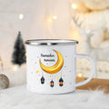 EID Mubarak Enamel Mug Islamic Gift for Her Ramadan Coffee Cups Best Gifts for Celebrating Ramadan and Eid Ramadan Kareem Cup