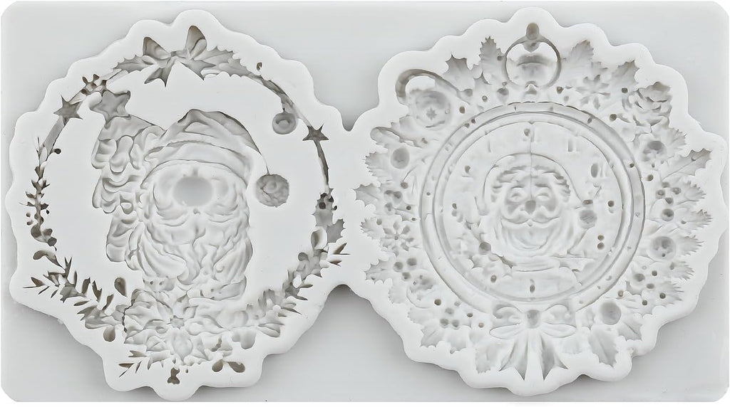 MYPRACS Christmas Fondant Mould Christmas Tree House Silicone Molds Christmas Sn