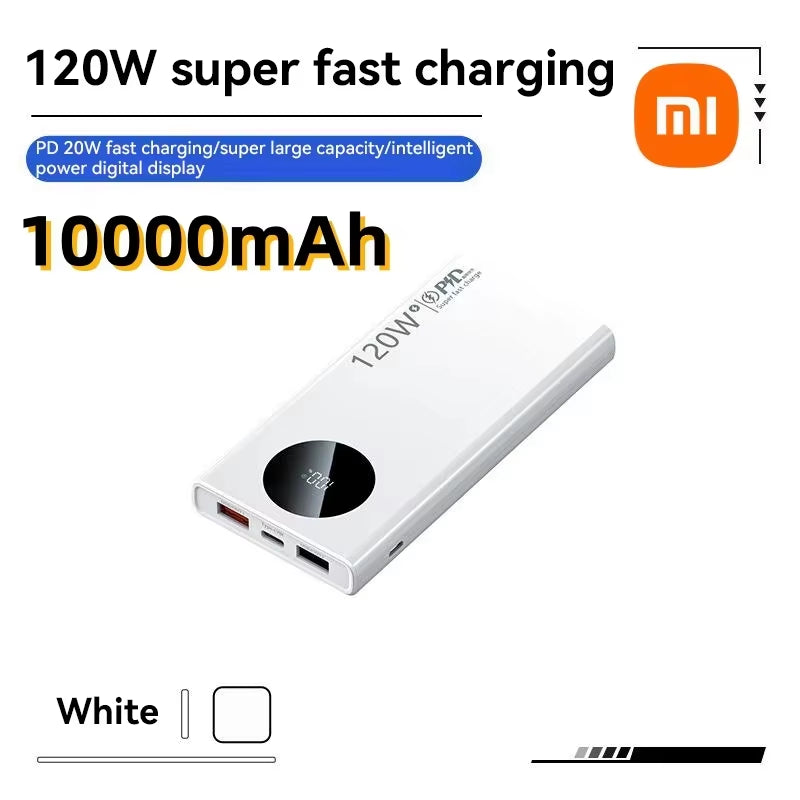 Xiaomi 120W 500000Mah High Capacity Power Bank Fast Charging Powerbank Portable Battery Charger for Iphone Samsung Huawei 2025