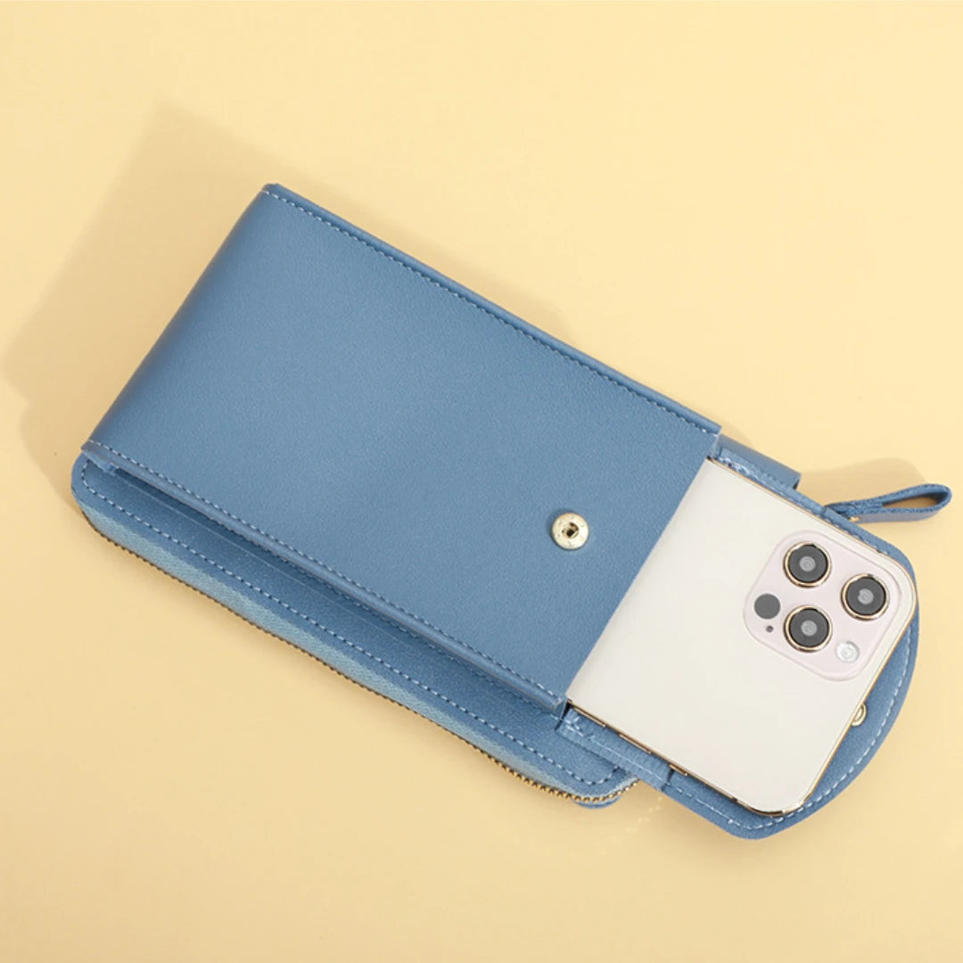 Women'S Wallet Shoulder Mini Leather Bags Straps Mobile Phone Big Card Holders Wallet Handbag Money Pockets Girls Small Bags Sac