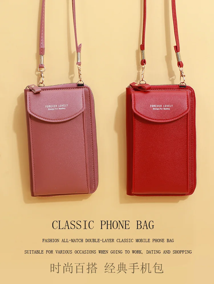 Women’s Mini Crossbody Wallet Bag – Small Shoulder Purse with Phone & Card Holder