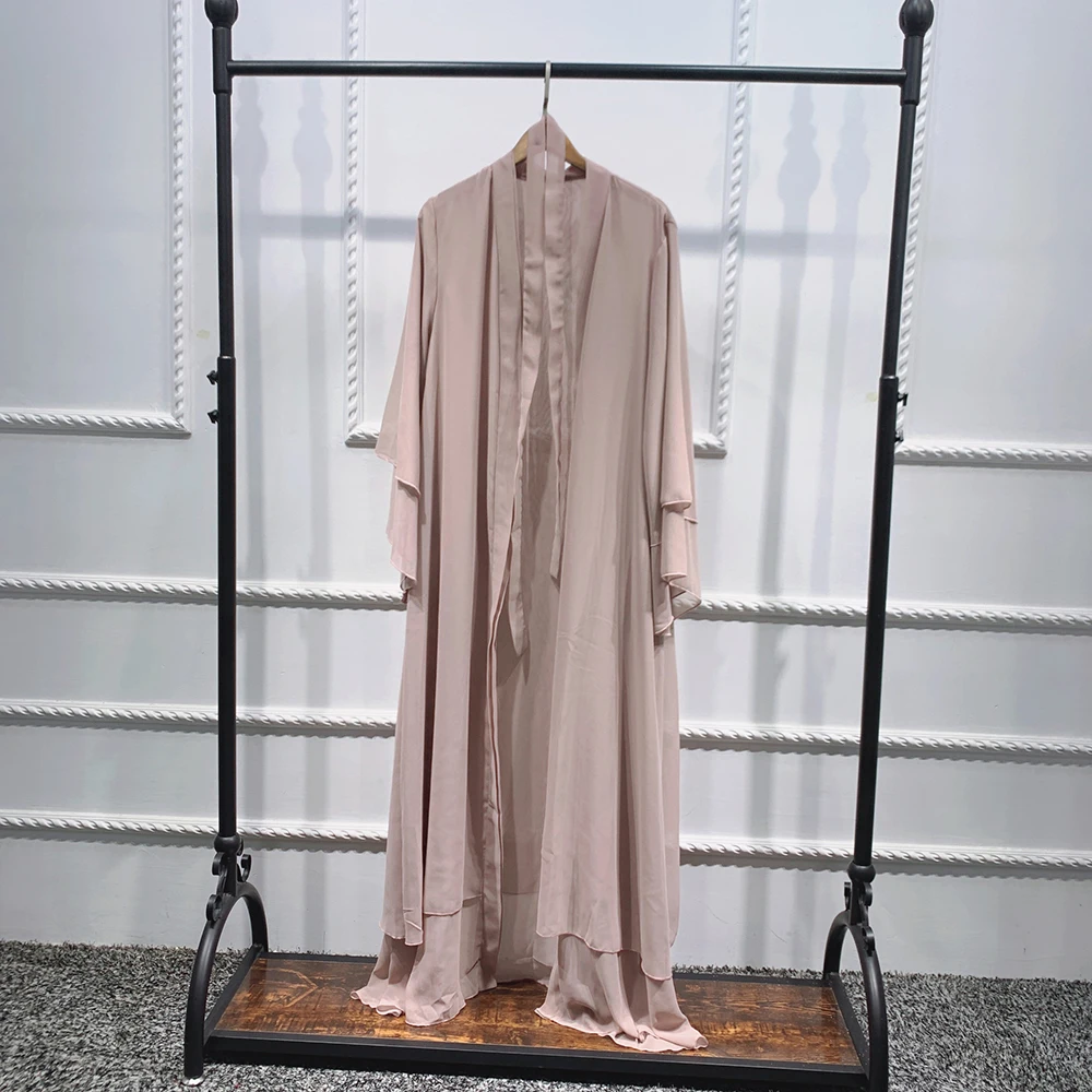 Open Chiffon Abaya – Lightweight Modest Dress for Muslim Women