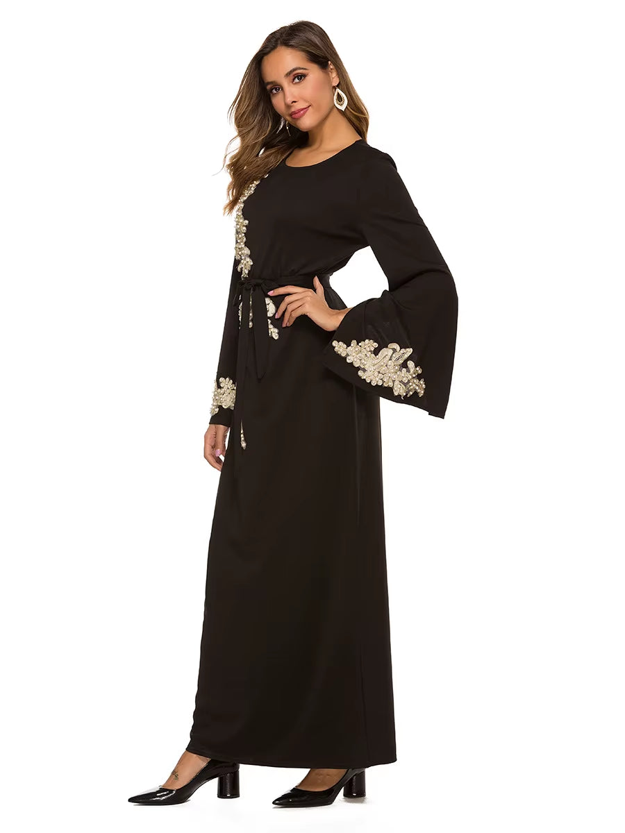Eid Mubarak Abaya Dubai Turkey Muslim Hijab Dress Kaftan Islam Clothing Abayas Dresses for Women Robe Musulman Femme Vestidos