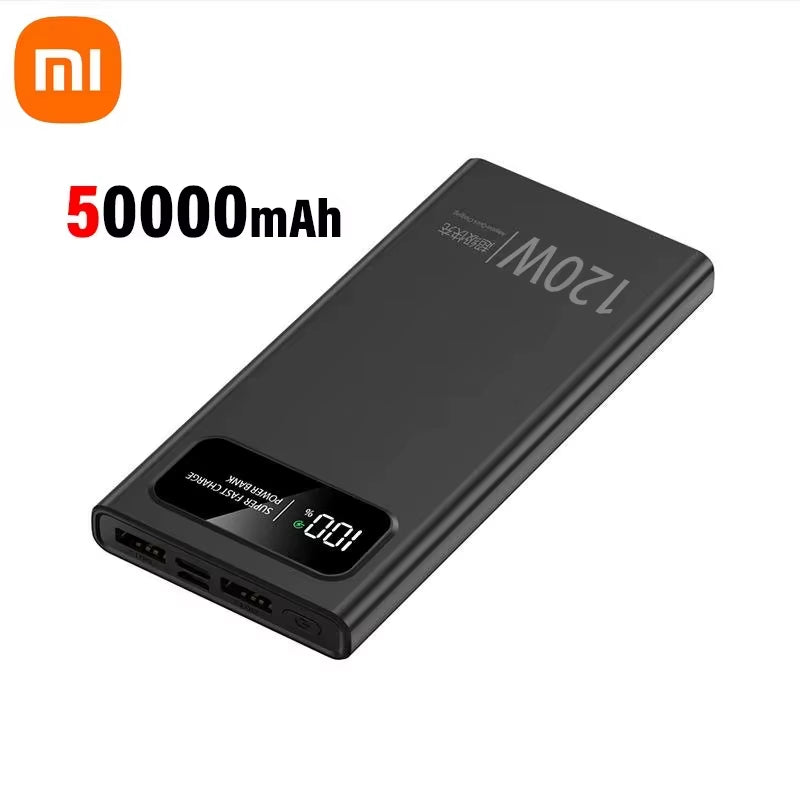 Xiaomi 120W 200000Mah Power Bank Super Fast Charging Battery High Capacity Digital Display Powerbank for Iphone Samsung Huawei