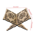 Wooden Eid Bookshelf Al-Fitr Islamic Bookshelf Bible Frame Kuran Quran Koran Holy Book Stand Holder Islamic Home Bookcas