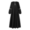Abaya Middle East Fashion Long-Sleeved Abaya Dress Casual Sequin Sun Skirt Costume