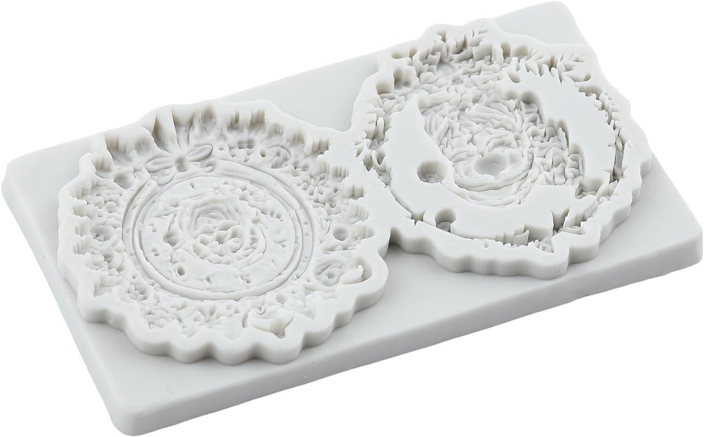 MYPRACS Christmas Fondant Mould Christmas Tree House Silicone Molds Christmas Sn