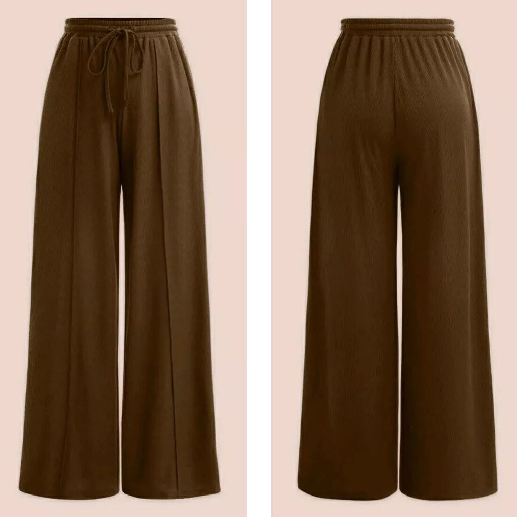 Womens Bodysuit Wide Leg Trouser Set